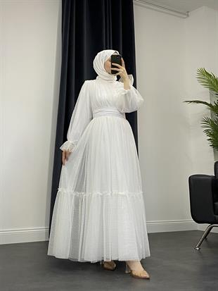 Quin PıtPıt Abiye Beyaz