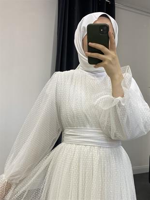 Quin PıtPıt Abiye Beyaz