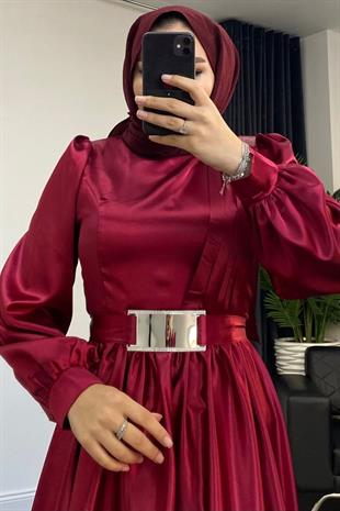 Rita Ayna Kemer Abiye Bordo