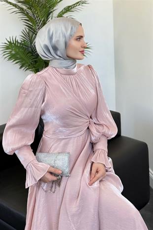 Rovena Yandan Bağlamalı Abiye Pudra