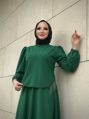 Poppy Etekli Takım Yeşil
