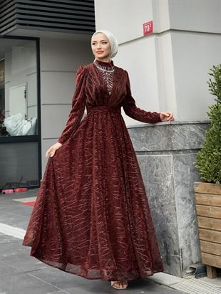 Şahmaran Önü Taşlı Abiye Kiremit