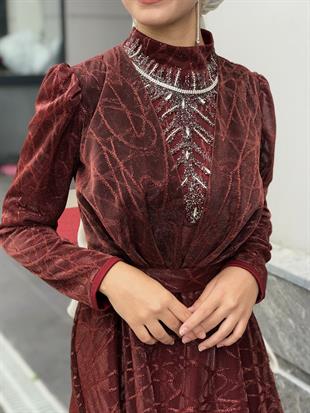 Şahmaran Önü Taşlı Abiye Kiremit