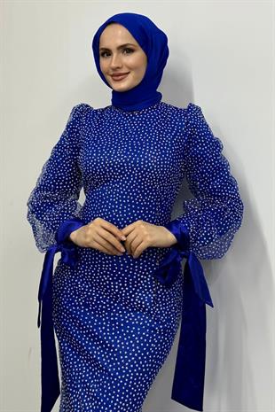Sakura Simli Balık Abiye Saks