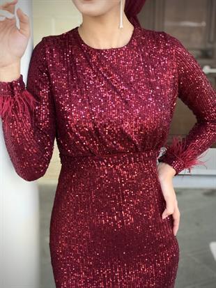 Sindy Payet Abiye Bordo