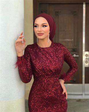 Sindy Payet Abiye Bordo