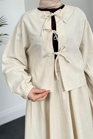 Sove Etekli Takım Bej