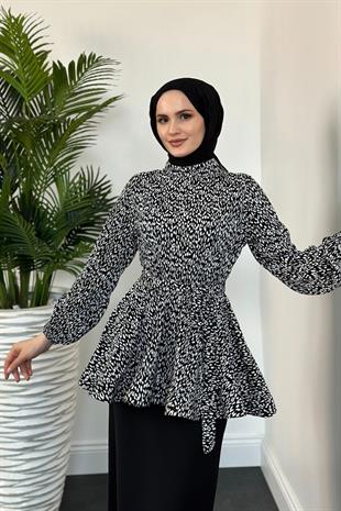 Style Etek Takım Siyah Minik Zebra
