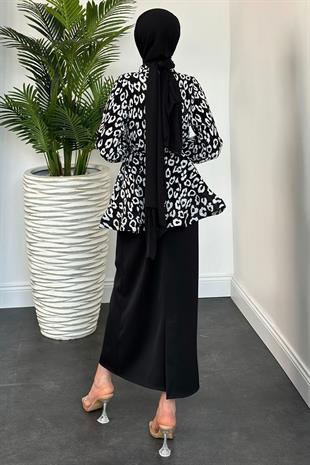 Style Etek Takım Siyah Zebra