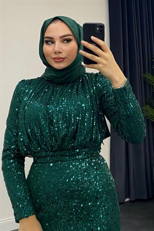 Leya Payet Abiye Zümrüt