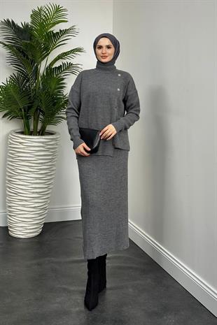 Varda Etekli Takım Füme