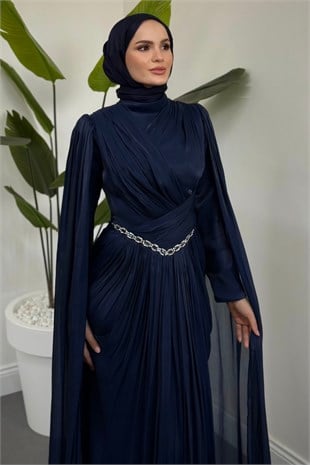 Vilma Taşlı Jan Jan Abiye Lacivert 