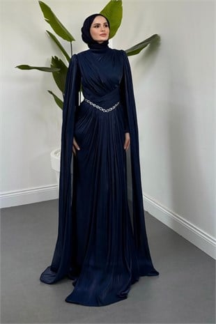 Vilma Taşlı Jan Jan Abiye Lacivert 