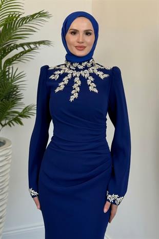 Viyola Kolu Ve Boynu Taşlı Abiye Sax