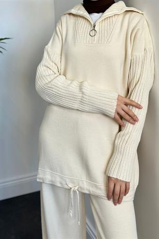 Wendy Triko Takım Krem