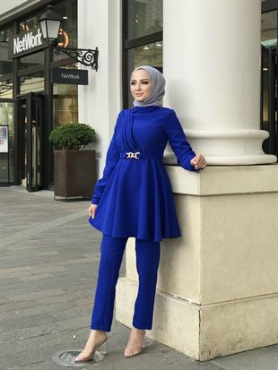 Zincir Kemerli Drapeli Takım Saks 