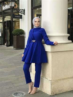 Zincir Kemerli Drapeli Takım Saks 