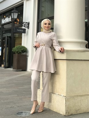 Zincir Kemerli Drapeli Takım Taş