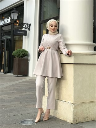 Zincir Kemerli Drapeli Takım Taş