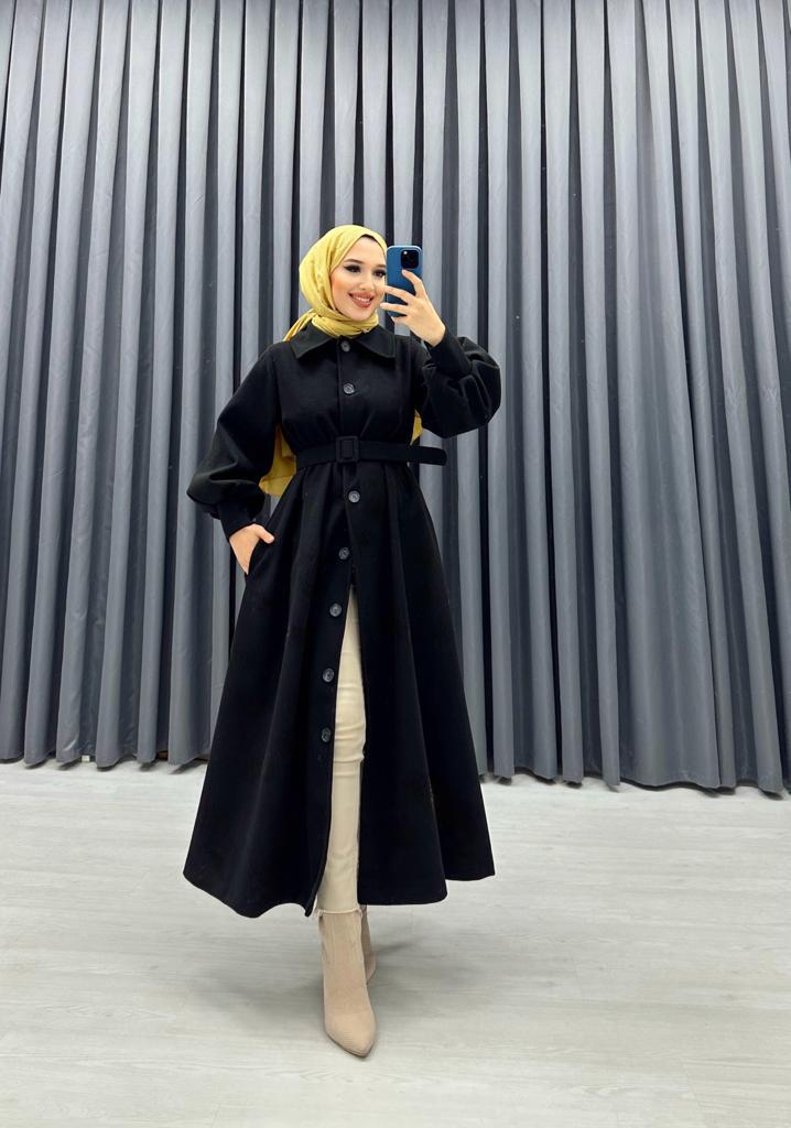 Besen Kemerli Kaban Siyah