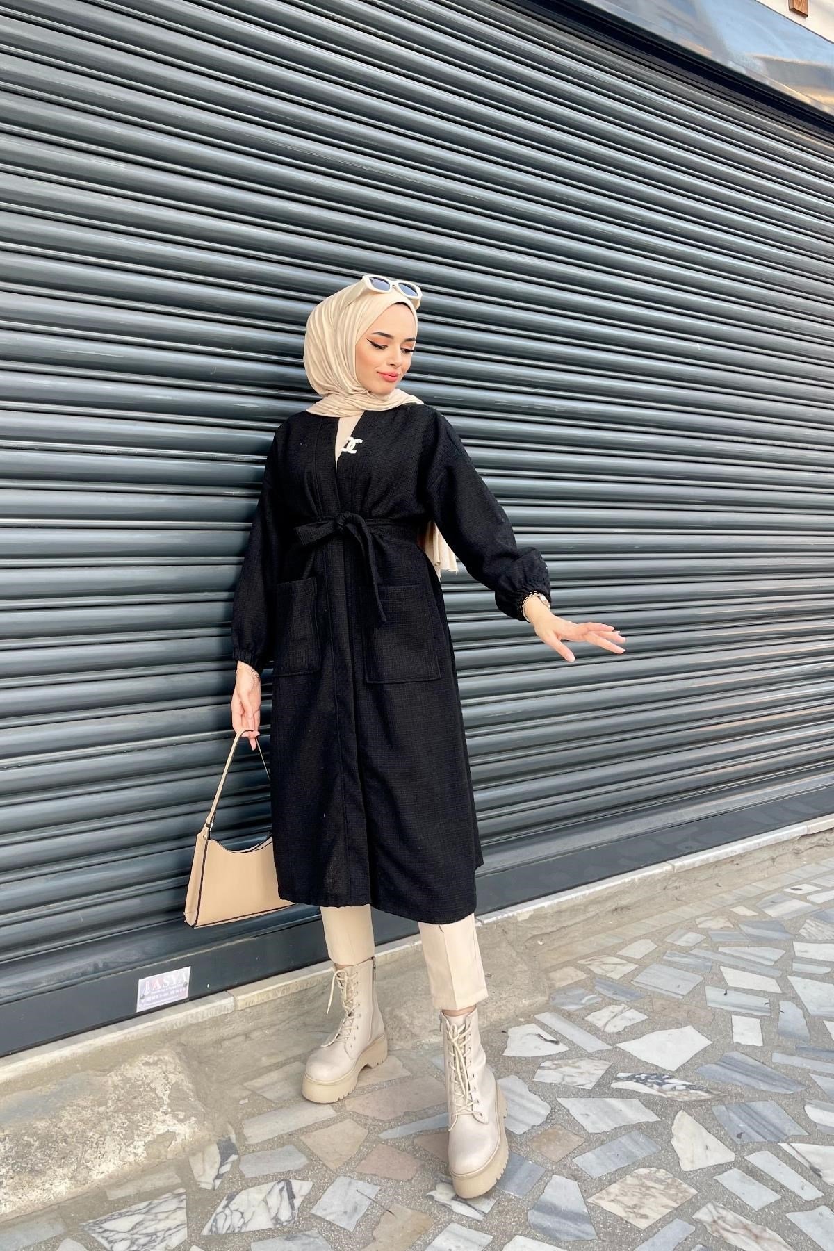 Bronşlu Kap Siyah