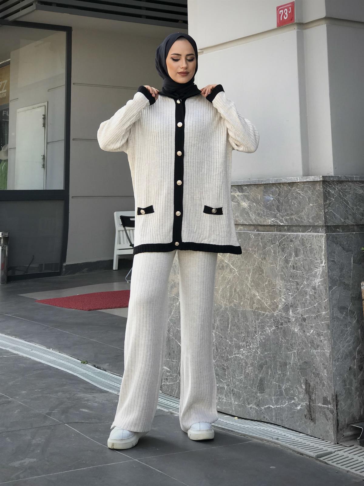 Mavera Triko Takım Ekru