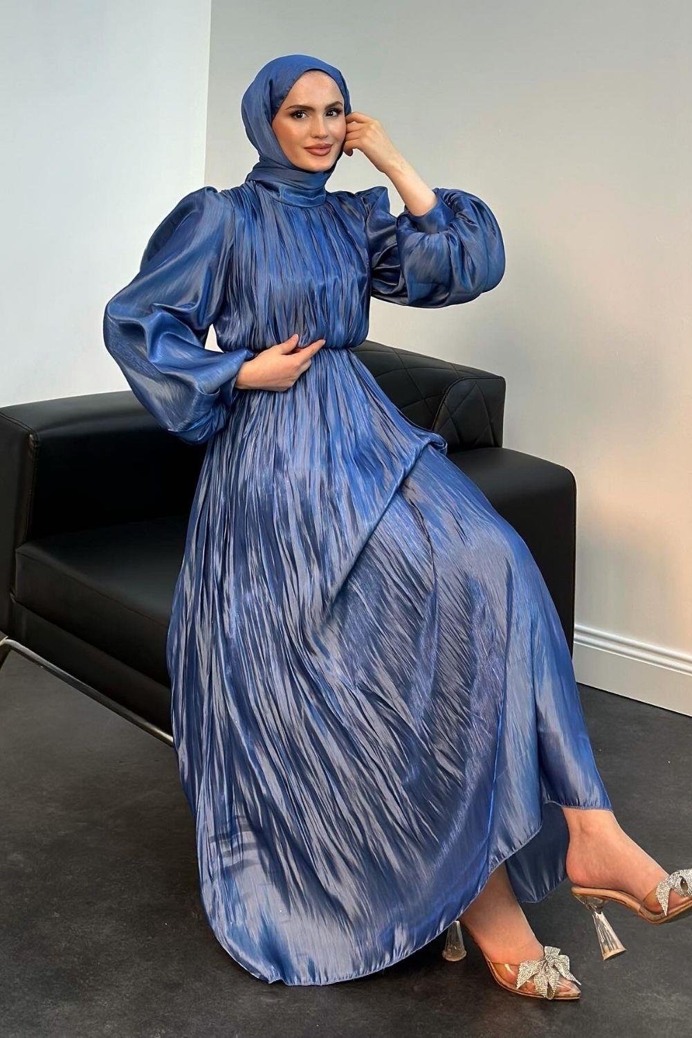 seda-janjan-plise-abiye-indigo