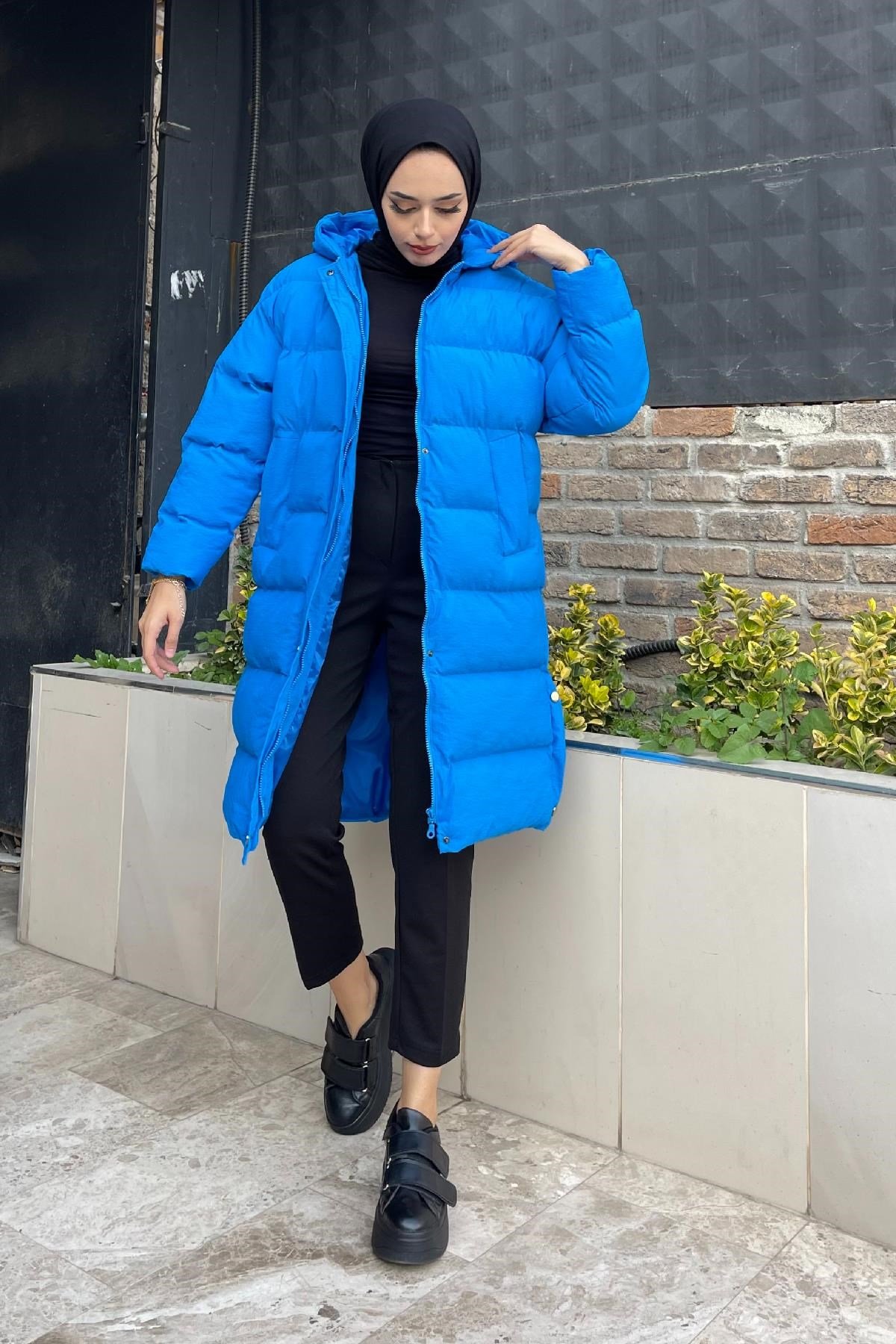Yanı Çıtçıtlı Mont Saks