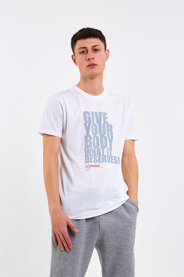 Beyaz Erkek No Standart T-Shirt