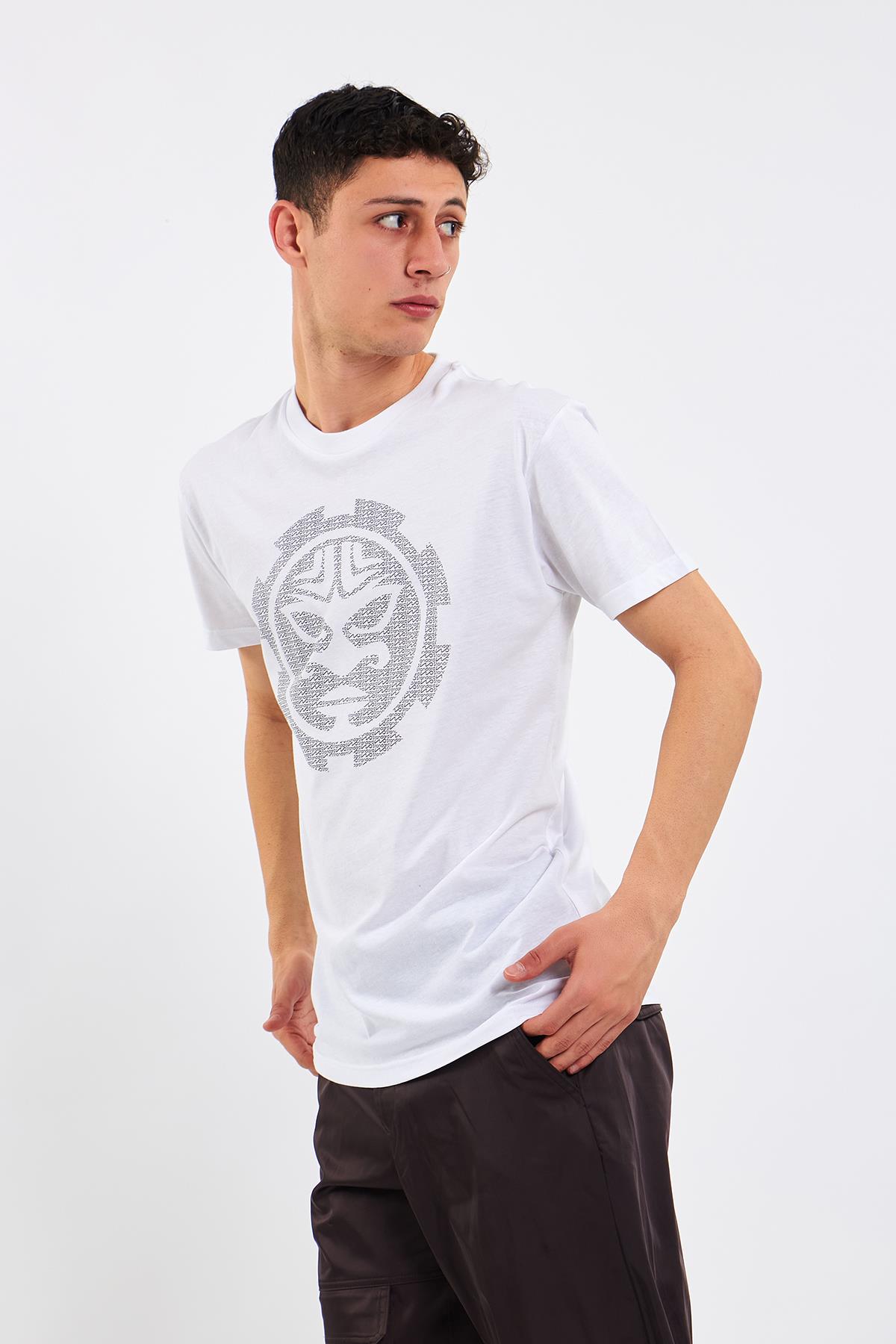 Beyaz Erkek Ay Adam T-Shirt