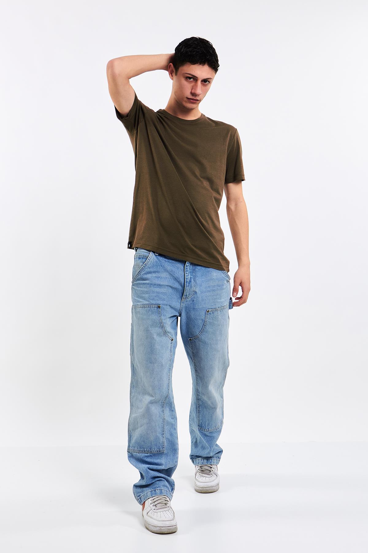 Slim Fit %100 pamuk Unisex T-shirt