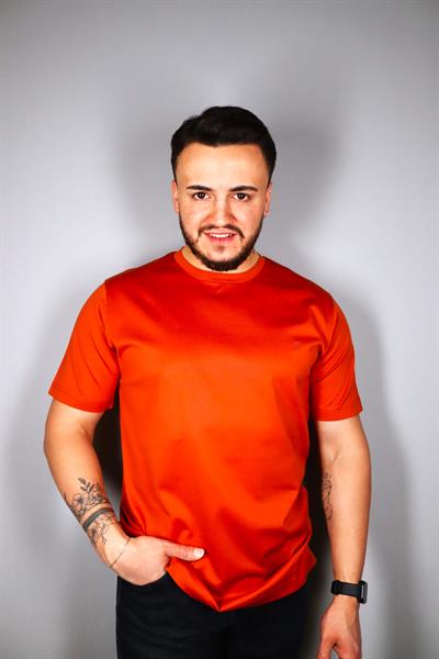 SM23SK23004 SABRİ ÖZEL MERSERİZE O Y.K TSHIRT KİREMİT