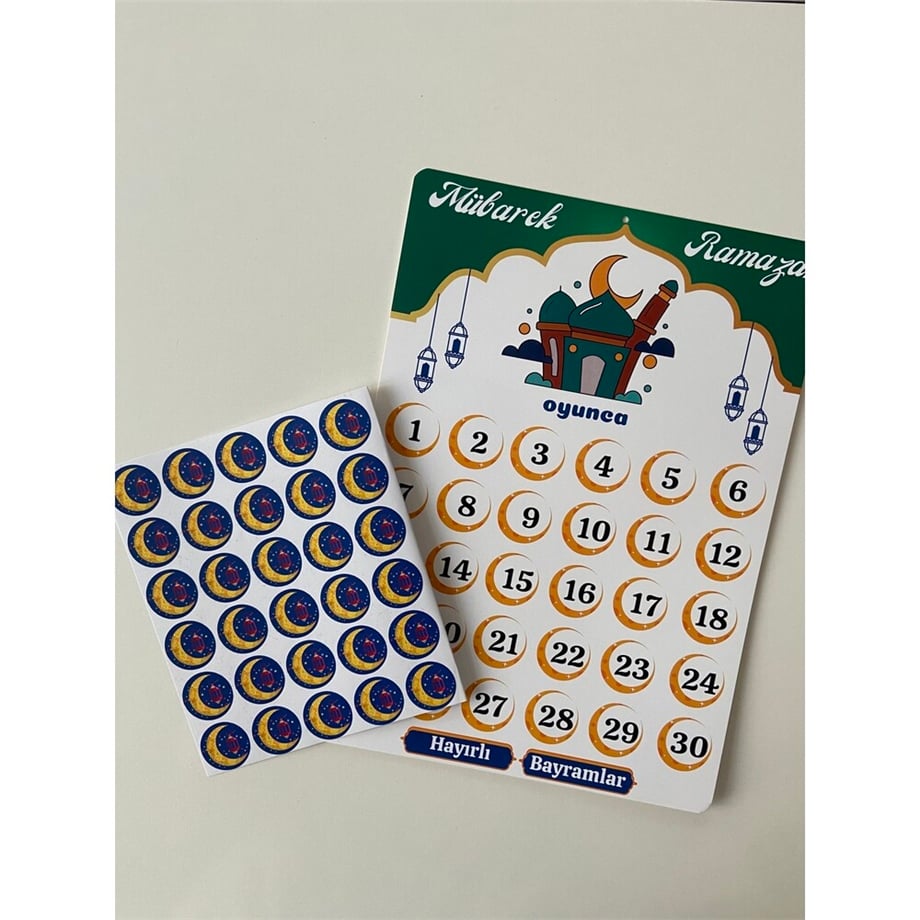 Etiketli Ramazan takvimi
