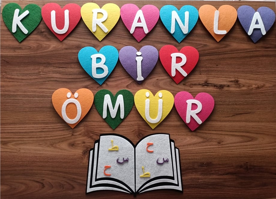 Kur'anla bir  ömür panosu