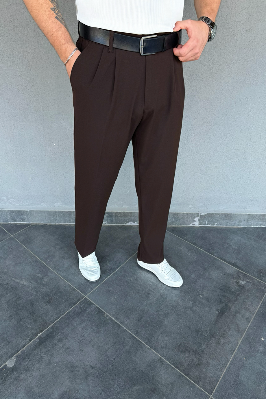 ACI KAHVE BAGGY PANTALON
