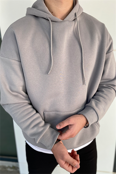 ANTRASİT OVERSIZE KALIP BASIC SWEATSHİRT