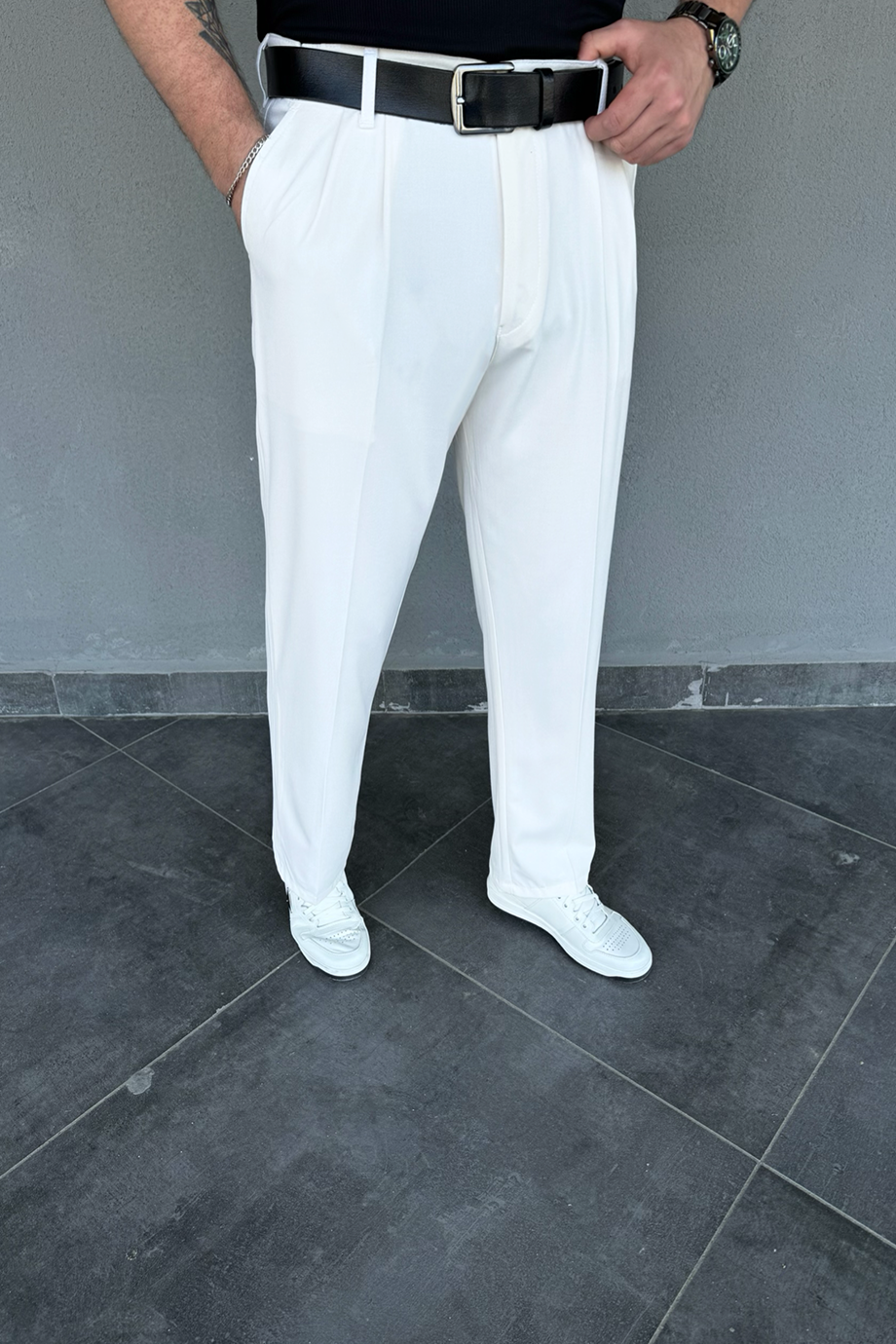 BEYAZ BAGGY PANTALON