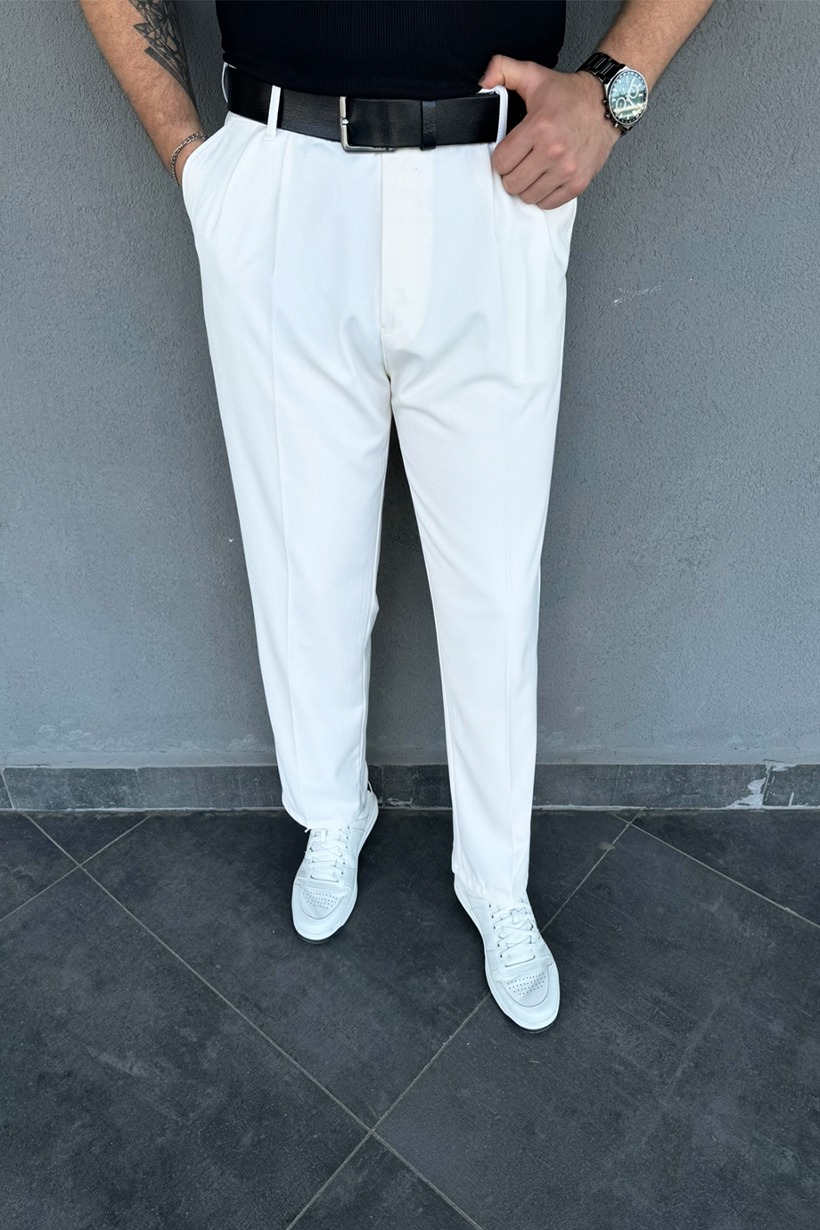 BEYAZ BAGGY PANTALON