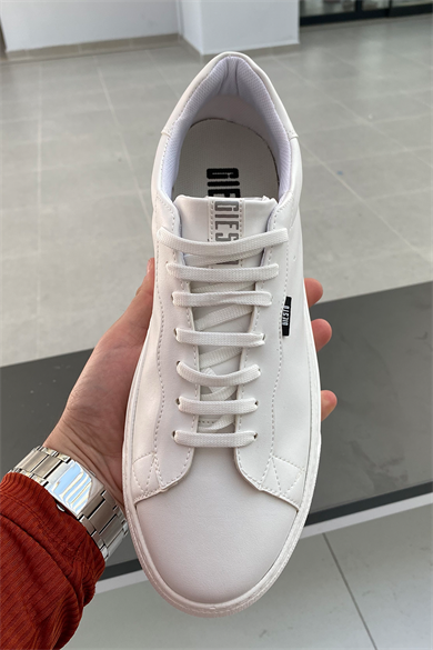 BEYAZ DERİ BASİC AYAKKABI