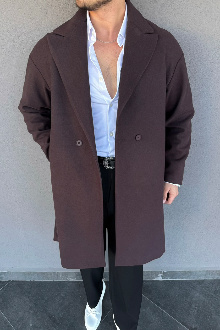 BORDO PREMİUM OVERSİZE %100 KAŞE KABAN