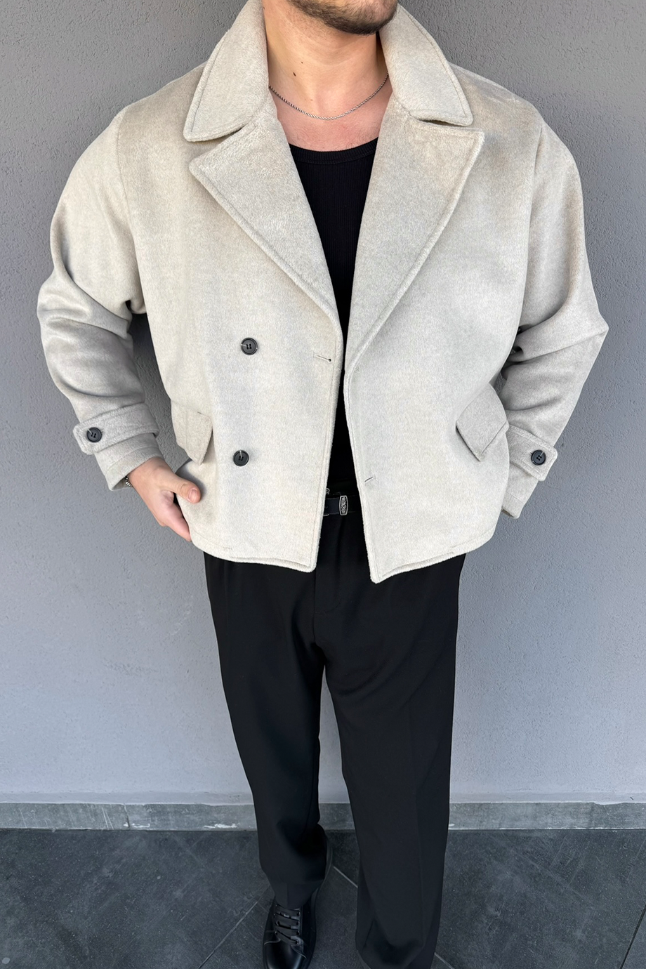 EKRU PREMİUM SERİ KRUVAZE KAŞE MONT