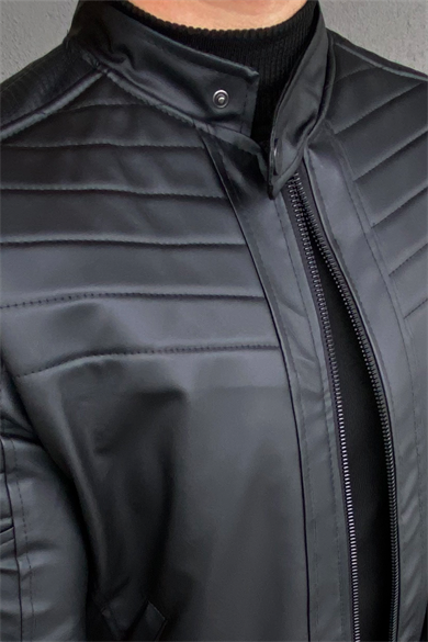 KLASİK HAKİM YAKA DERİ CEKET