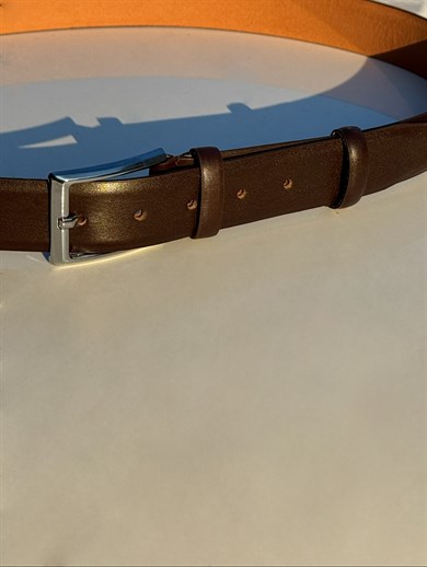 KAHVE %100 DERİ KLASİK TOKALI MODEL KEMER