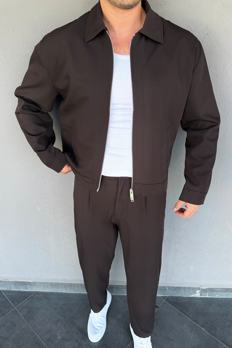 KAHVE PREMİUM SERİ CEKET PANTOLON TAKIM