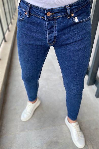 KOYU KOT RENGİ SLİM-FİT PANTALON