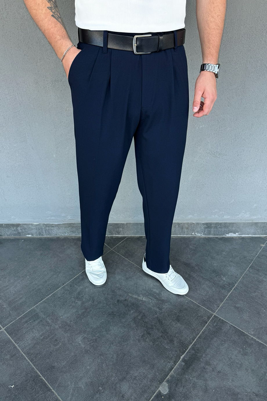 LACİVERT BAGGY PANTALON