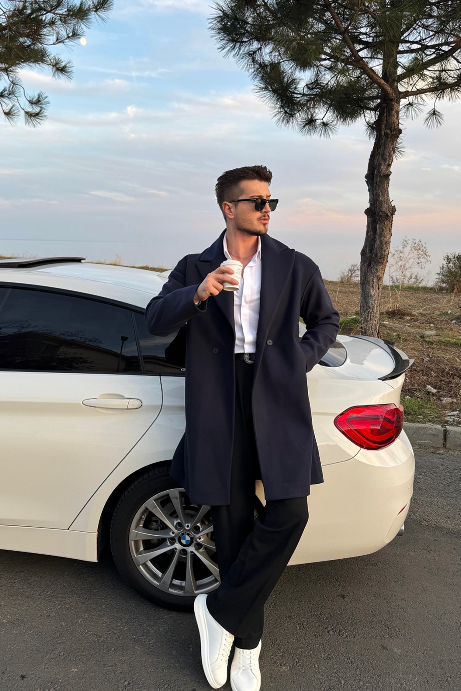 LACİVERT PREMİUM OVERSİZE %100 KAŞE KABAN