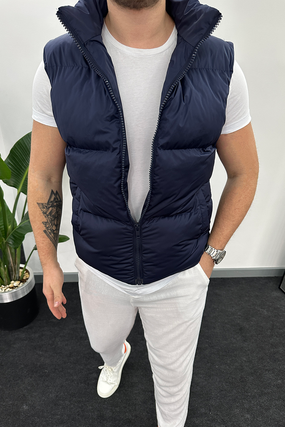 LACİVERT UNISEX ŞİŞME YELEK