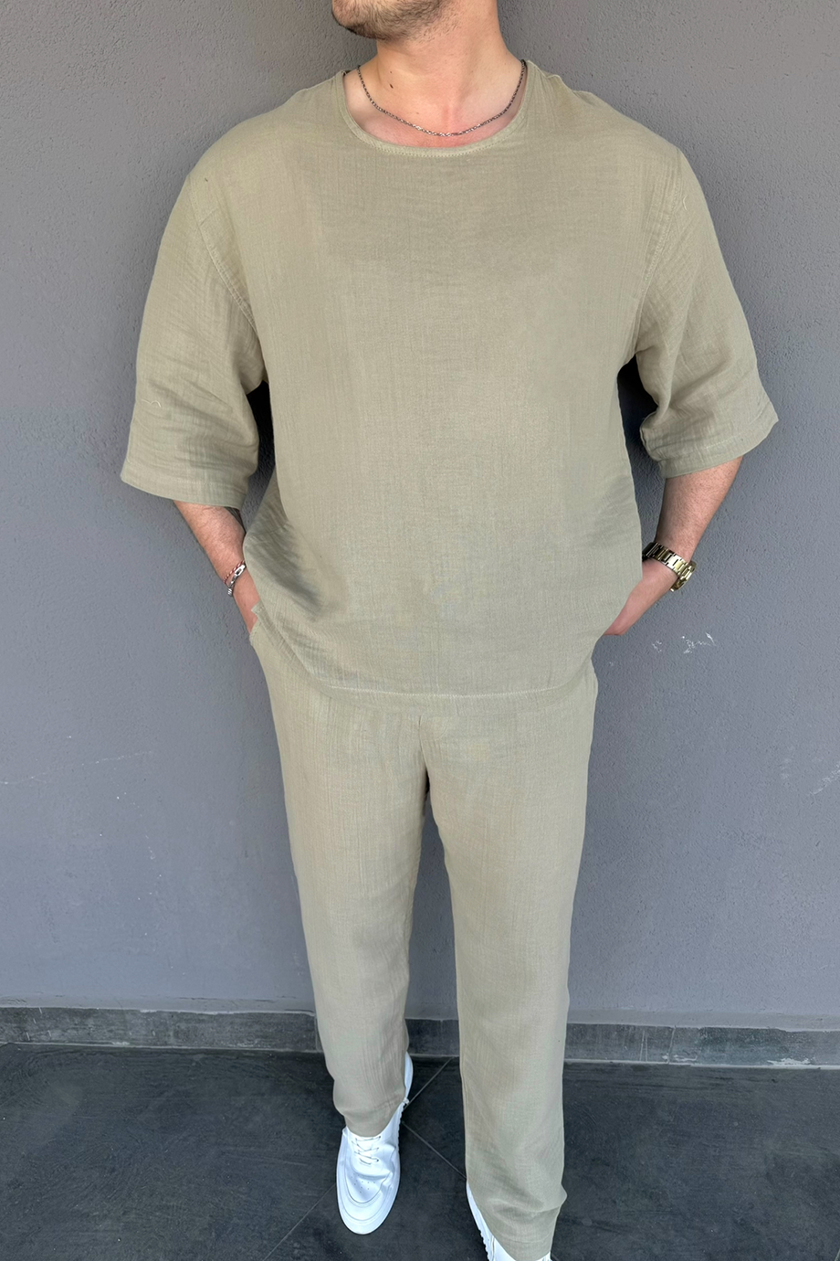 MİNT MUSLİN KUMAŞ ALT-ÜST TAKIM