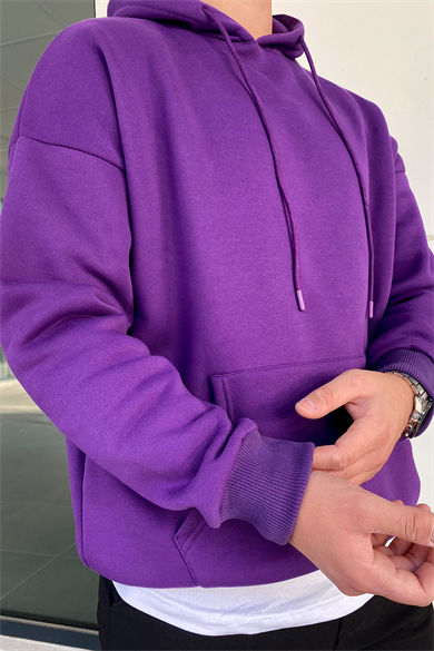 MOR OVERSIZE KALIP BASIC SWEATSHİRT